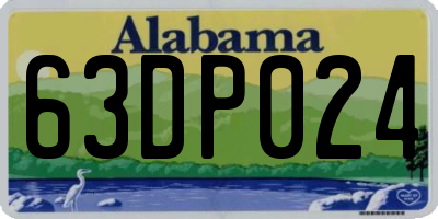 AL license plate 63DP024