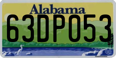 AL license plate 63DP053