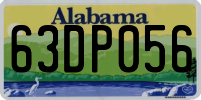 AL license plate 63DP056