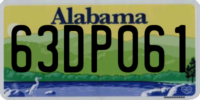 AL license plate 63DP061