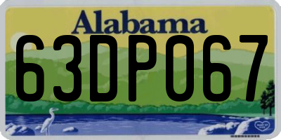 AL license plate 63DP067