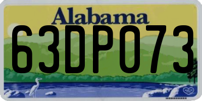 AL license plate 63DP073