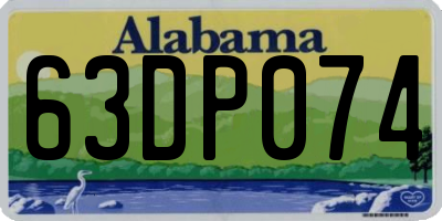 AL license plate 63DP074