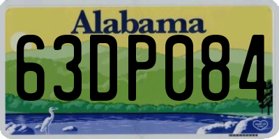 AL license plate 63DP084