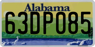 AL license plate 63DP085