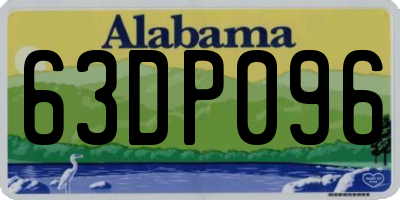 AL license plate 63DP096