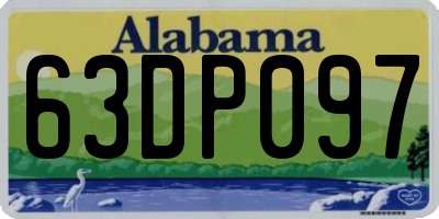 AL license plate 63DP097