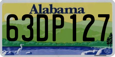 AL license plate 63DP127