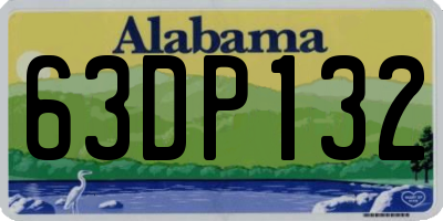 AL license plate 63DP132