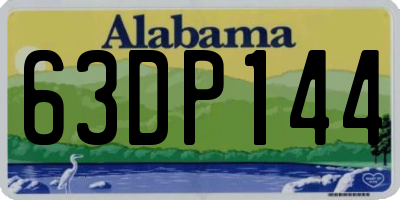 AL license plate 63DP144