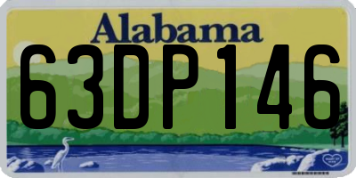 AL license plate 63DP146