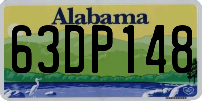 AL license plate 63DP148