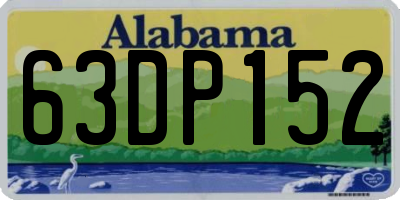 AL license plate 63DP152