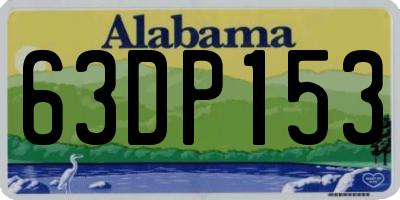 AL license plate 63DP153