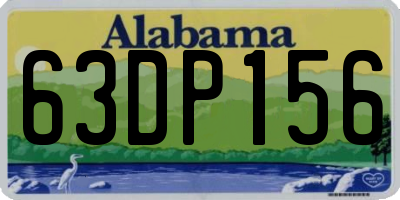 AL license plate 63DP156