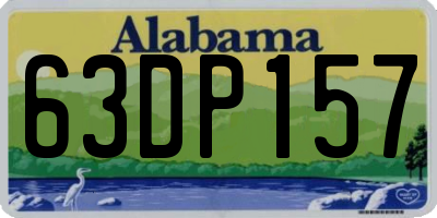 AL license plate 63DP157