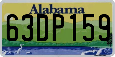 AL license plate 63DP159