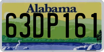 AL license plate 63DP161