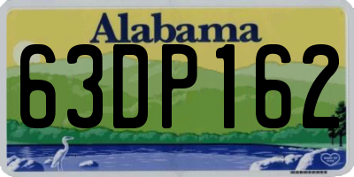 AL license plate 63DP162