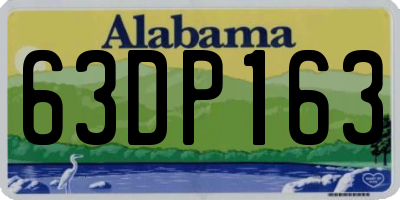 AL license plate 63DP163