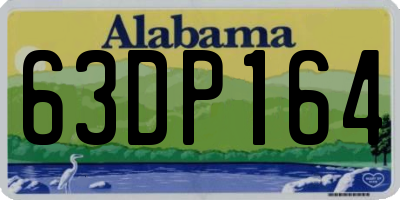 AL license plate 63DP164