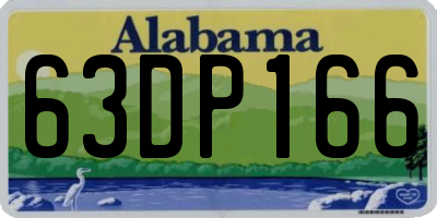 AL license plate 63DP166