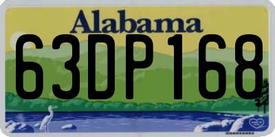 AL license plate 63DP168