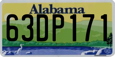 AL license plate 63DP171