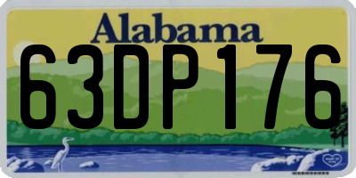 AL license plate 63DP176