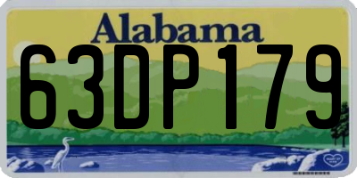 AL license plate 63DP179