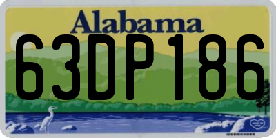 AL license plate 63DP186