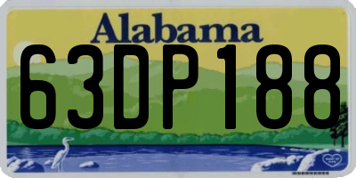 AL license plate 63DP188