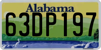 AL license plate 63DP197