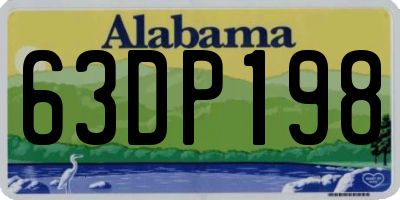 AL license plate 63DP198