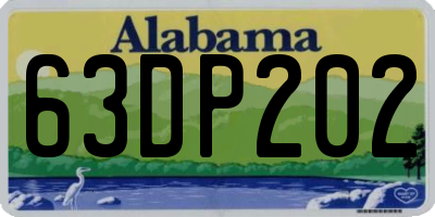 AL license plate 63DP202