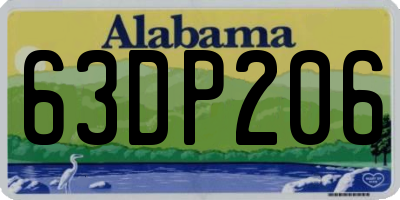 AL license plate 63DP206