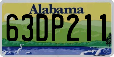 AL license plate 63DP211