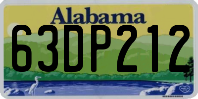 AL license plate 63DP212