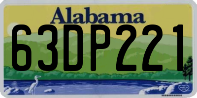 AL license plate 63DP221