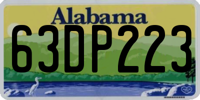 AL license plate 63DP223