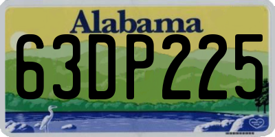 AL license plate 63DP225