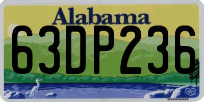 AL license plate 63DP236