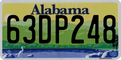 AL license plate 63DP248