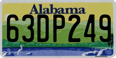 AL license plate 63DP249