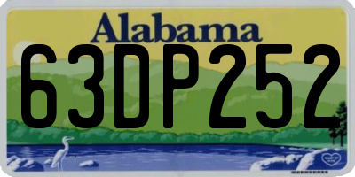 AL license plate 63DP252