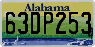 AL license plate 63DP253