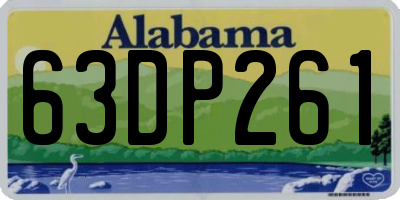 AL license plate 63DP261