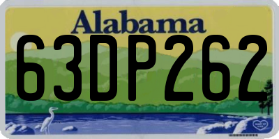 AL license plate 63DP262