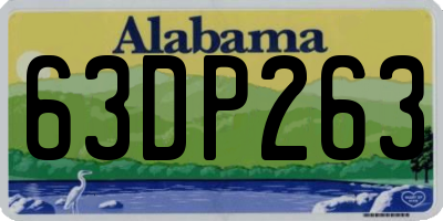 AL license plate 63DP263
