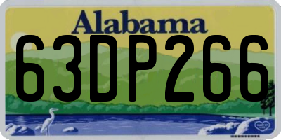 AL license plate 63DP266